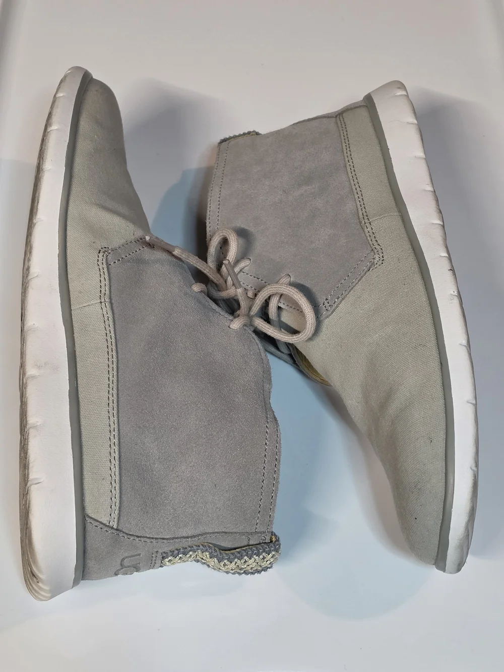 UGG Freaman Canvas Chukka Boots in Gray